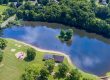 Aerial view of Chestnut Ridge Campground in Hubbard, Ohio, near family-friendly attractions